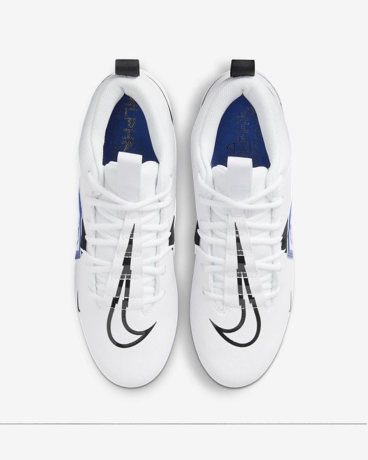 Nike Alpha Menace Varsity 3 Muške Kopačke Bijele Kraljevska Plava Crne | HR-65794ECYJ