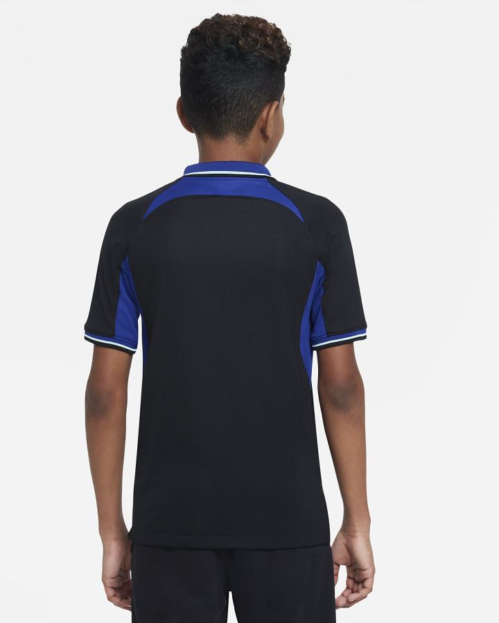 Nike Atlético Madrid 2022/23 Stadium Away Kids Dri-FIT Soccer Za Dječake Dres Crne Tamno Kraljevska Plava Plave | HR-92340OTUG