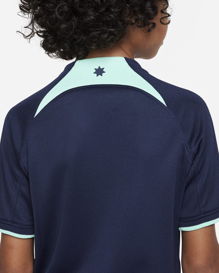 Nike Australia 2022/23 Stadium Away Kids Dri-FIT Soccer Za Dječake Dres Obsidijanske Zelene | HR-79028YBKI