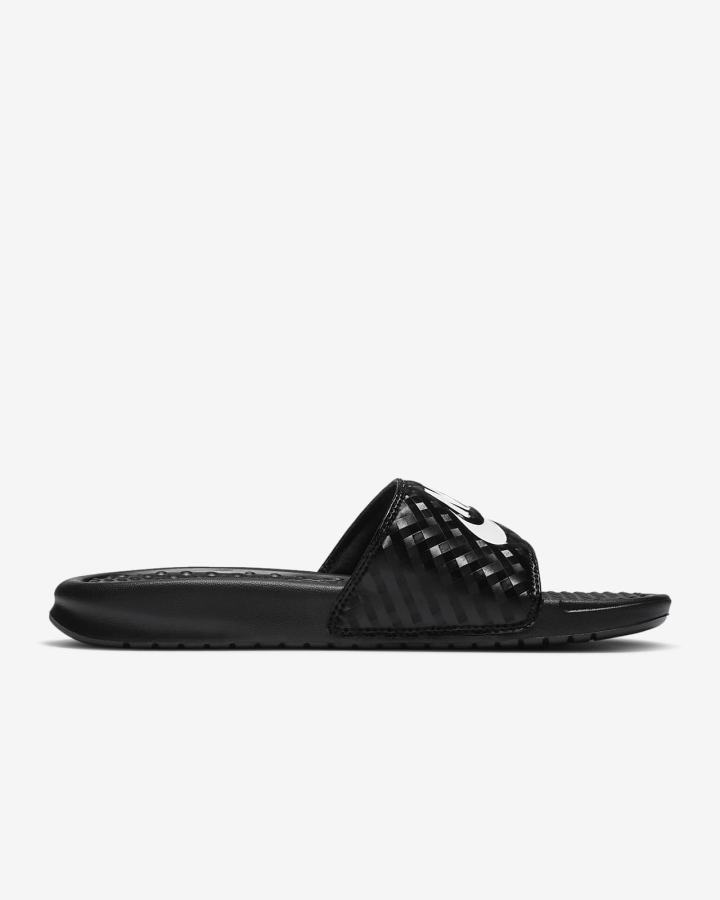 Nike Benassi JDI Ženske Slajdovi Crne Bijele | HR-20963BSTL