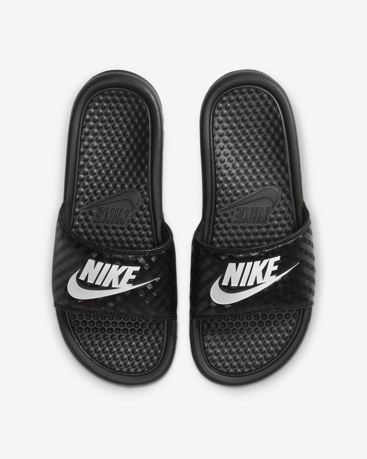 Nike Benassi JDI Ženske Slajdovi Crne Bijele | HR-20963BSTL