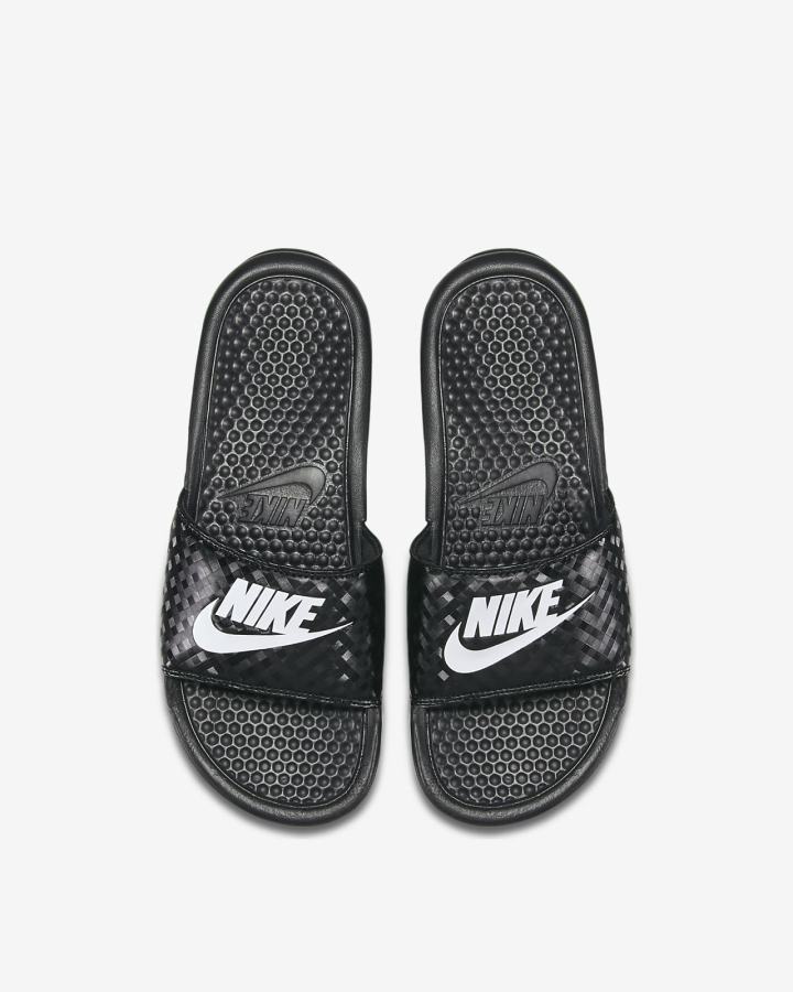 Nike Benassi JDI Ženske Slajdovi Crne Bijele | HR-20963BSTL