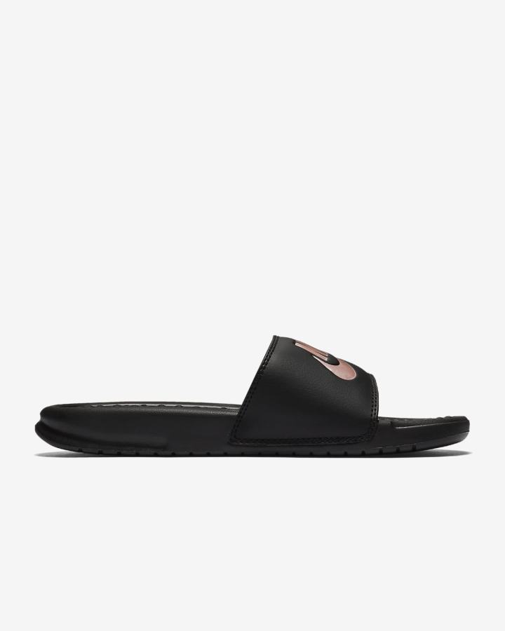 Nike Benassi JDI Ženske Slajdovi Crne Roze Zlatne | HR-58036XKCI