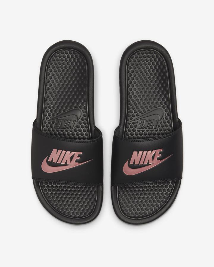 Nike Benassi JDI Ženske Slajdovi Crne Roze Zlatne | HR-58036XKCI