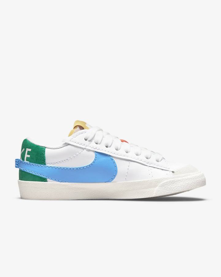 Nike Blazer Low '77 Jumbo Ženske Tenisiće Bijele Plave Zlatne | HR-74250SJVG