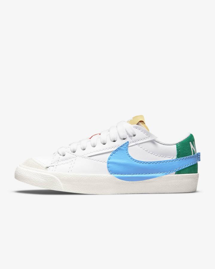 Nike Blazer Low \'77 Jumbo Ženske Tenisiće Bijele Plave Zlatne | HR-74250SJVG