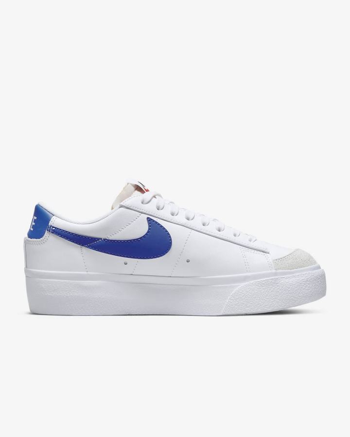 Nike Blazer Low Platform Ženske Tenisiće Bijele Narančaste Kraljevska Plava | HR-21903RSCZ