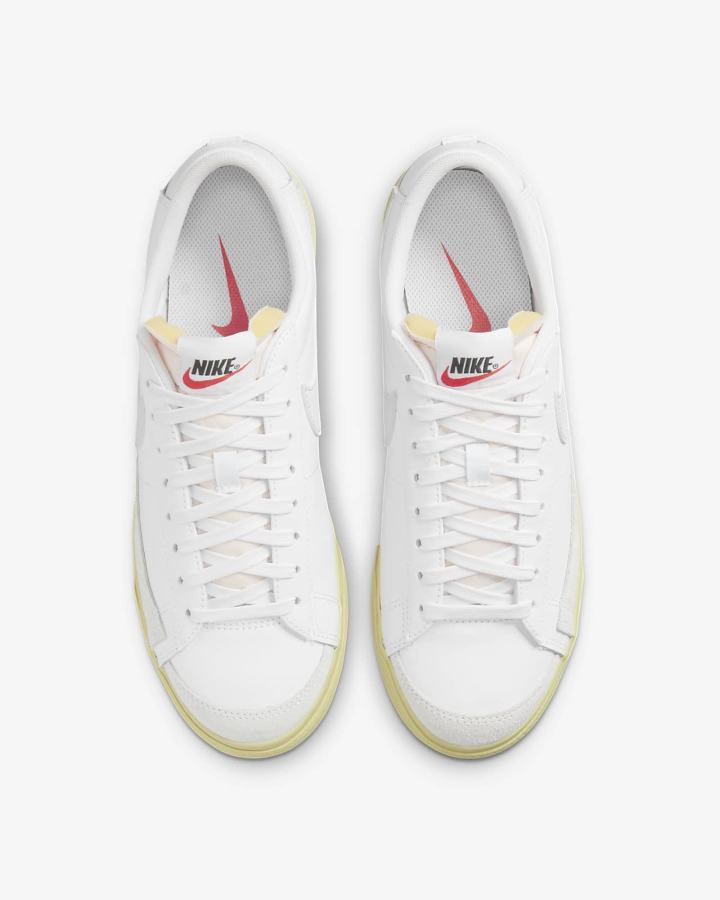 Nike Blazer Low Platform Ženske Tenisiće Bijele Limun Svijetlo Plave Crne Bijele | HR-42701TFYE