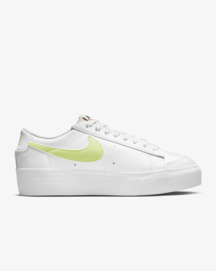 Nike Blazer Low Platform Ženske Tenisiće Bijele Crne Svijetlo Limun | HR-64759BYCN