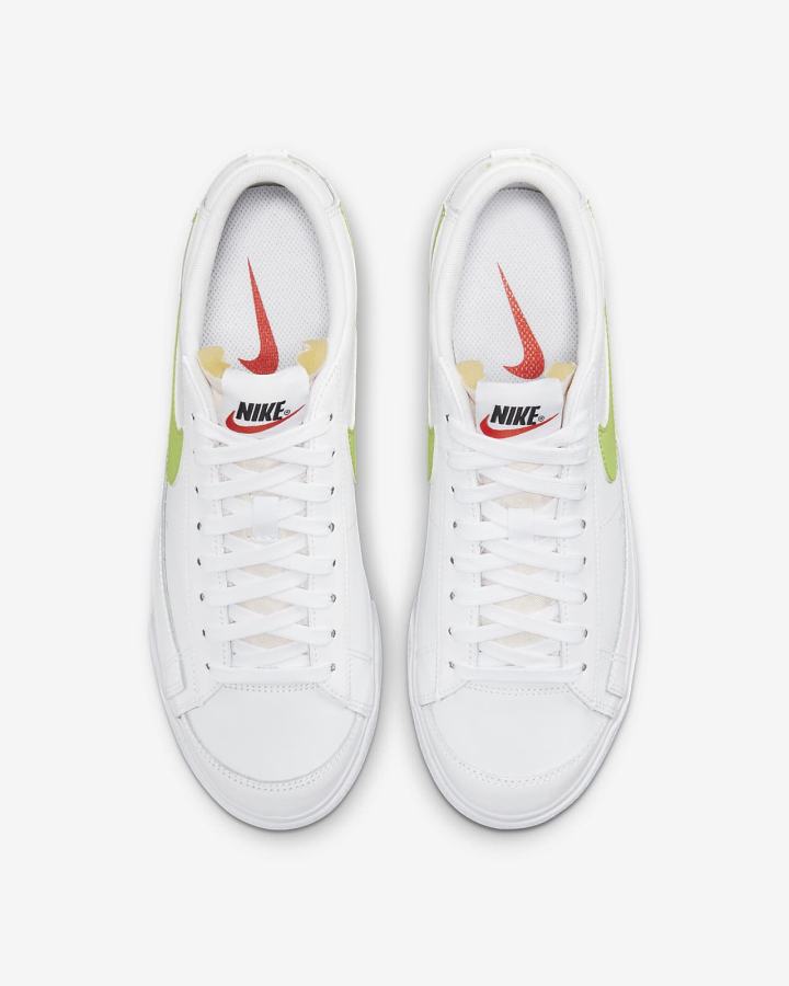 Nike Blazer Low Platform Ženske Tenisiće Bijele Crne Svijetlo Limun | HR-64759BYCN