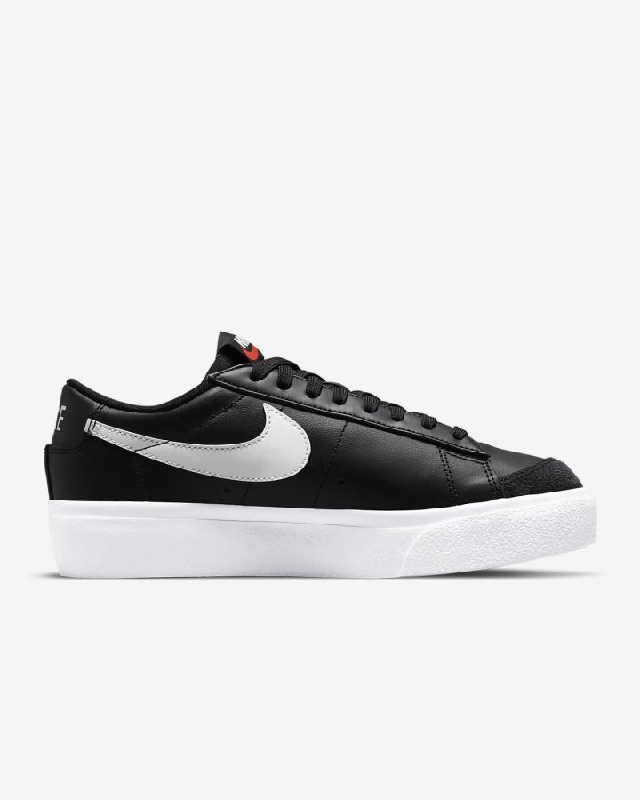 Nike Blazer Low Platform Ženske Tenisiće Crne Bijele | HR-97684FVKZ