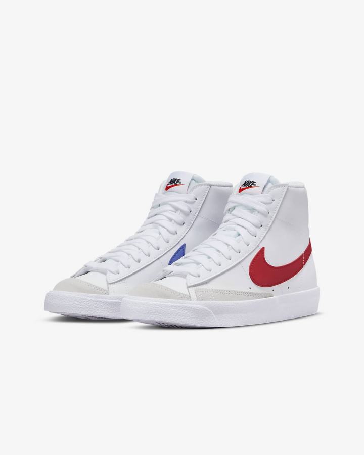 Nike Blazer Mid '77 Kids Za Djevojčice Tenisiće Bijele Plave Crne Crvene | HR-28371GMOS