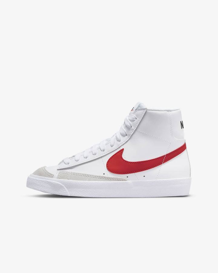 Nike Blazer Mid \'77 Kids Za Djevojčice Tenisiće Bijele Plave Crne Crvene | HR-28371GMOS