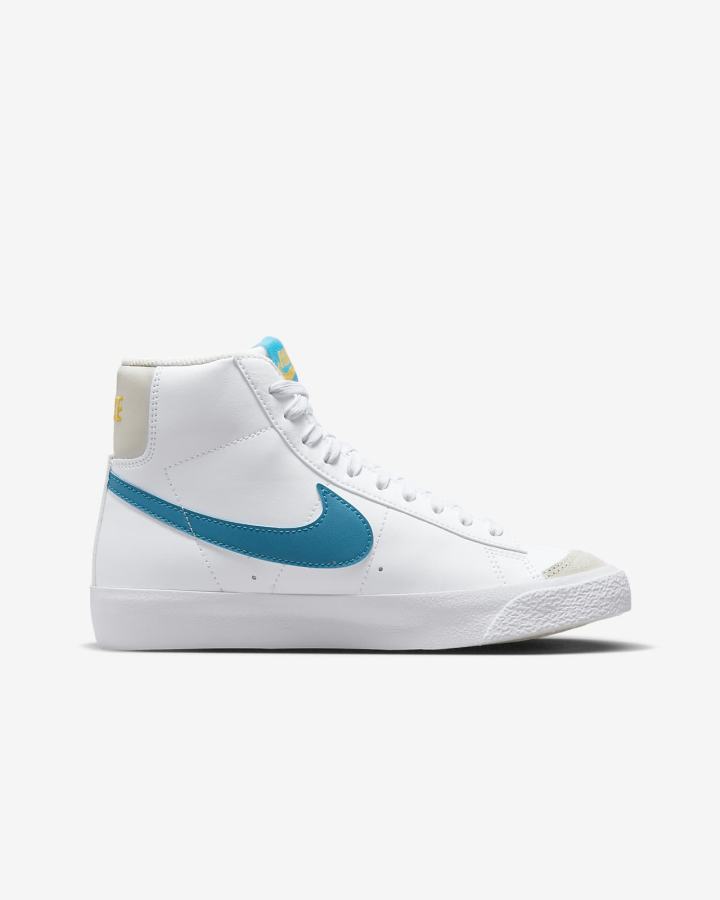 Nike Blazer Mid '77 Kids Za Djevojčice Tenisiće Bijele Žute Svijetlo Bež Plave | HR-38294IQBO