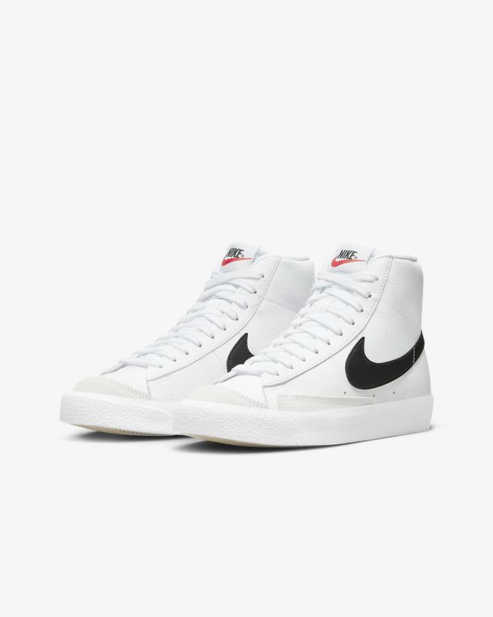 Nike Blazer Mid '77 Kids Za Djevojčice Tenisiće Bijele Narančaste Crne | HR-39580VWNJ