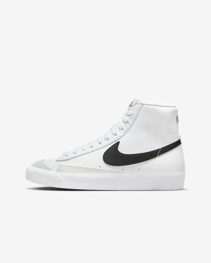 Nike Blazer Mid \'77 Kids Za Djevojčice Tenisiće Bijele Narančaste Crne | HR-39580VWNJ