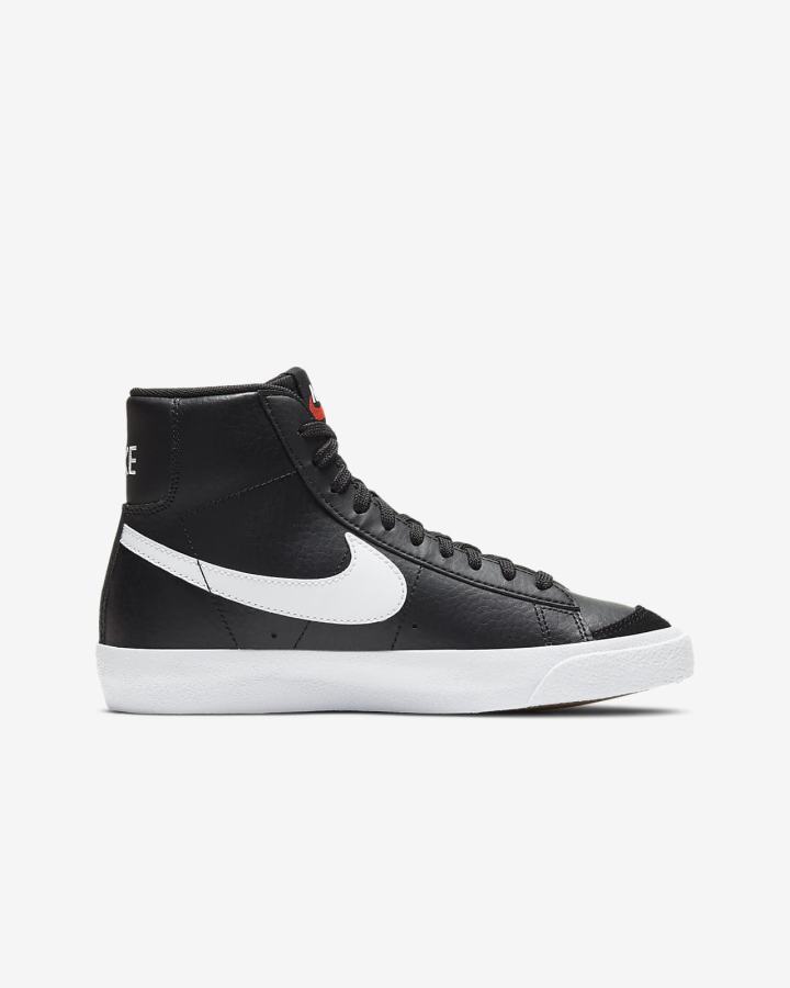 Nike Blazer Mid '77 Kids Za Djevojčice Tenisiće Crne Bijele Narančaste | HR-48701PYXB