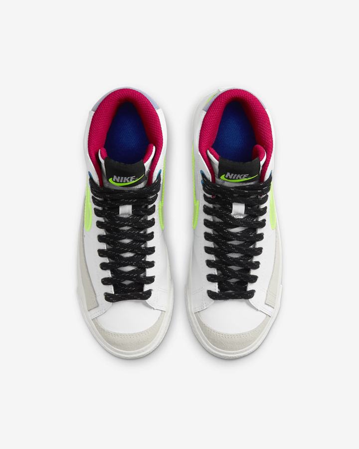 Nike Blazer Mid '77 Kids Za Djevojčice Tenisiće Bijele Kraljevska Plava | HR-93258JOSZ