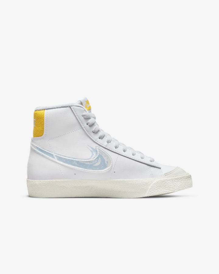 Nike Blazer Mid '77 Kids Za Dječake Tenisiće Bijele Kraljevska Plava | HR-21357SLNY