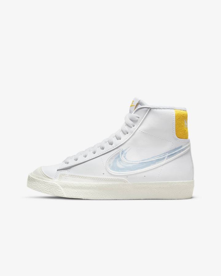 Nike Blazer Mid \'77 Kids Za Dječake Tenisiće Bijele Kraljevska Plava | HR-21357SLNY