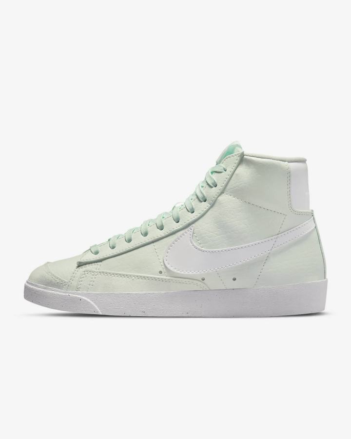 Nike Blazer Mid \'77 Next Nature Ženske Tenisiće Zelene Crne Bijele | HR-62409ODFS