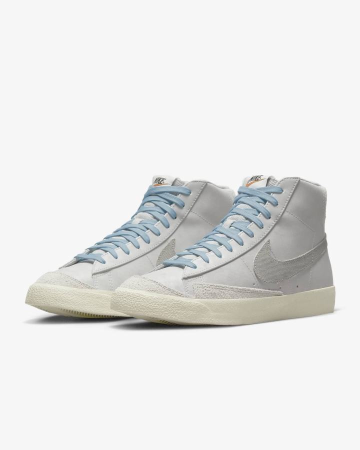 Nike Blazer Mid '77 PRM Muške Tenisiće Sive Narančaste Svijetlo Sive | HR-86794WBFG