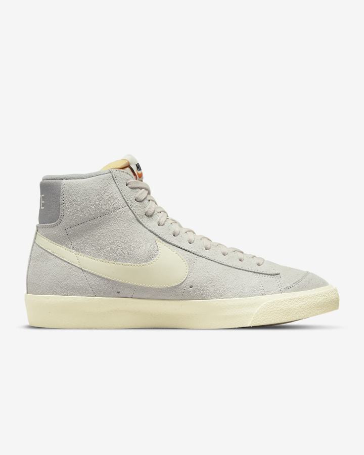 Nike Blazer Mid '77 Premium Muške Tenisiće Svijetlo Bež Sive Narančaste | HR-73582RNDT