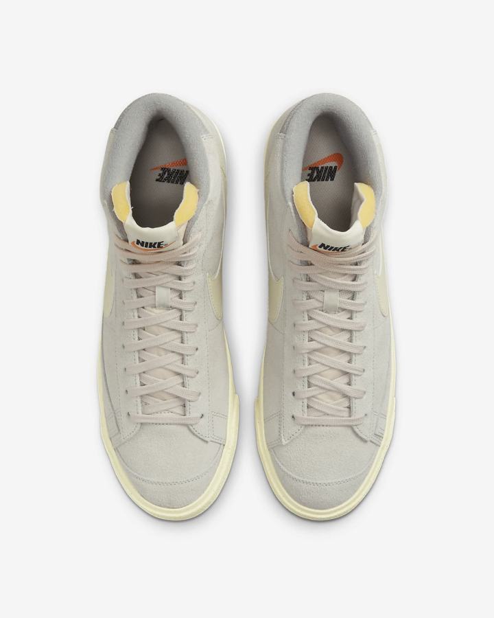 Nike Blazer Mid '77 Premium Muške Tenisiće Svijetlo Bež Sive Narančaste | HR-73582RNDT