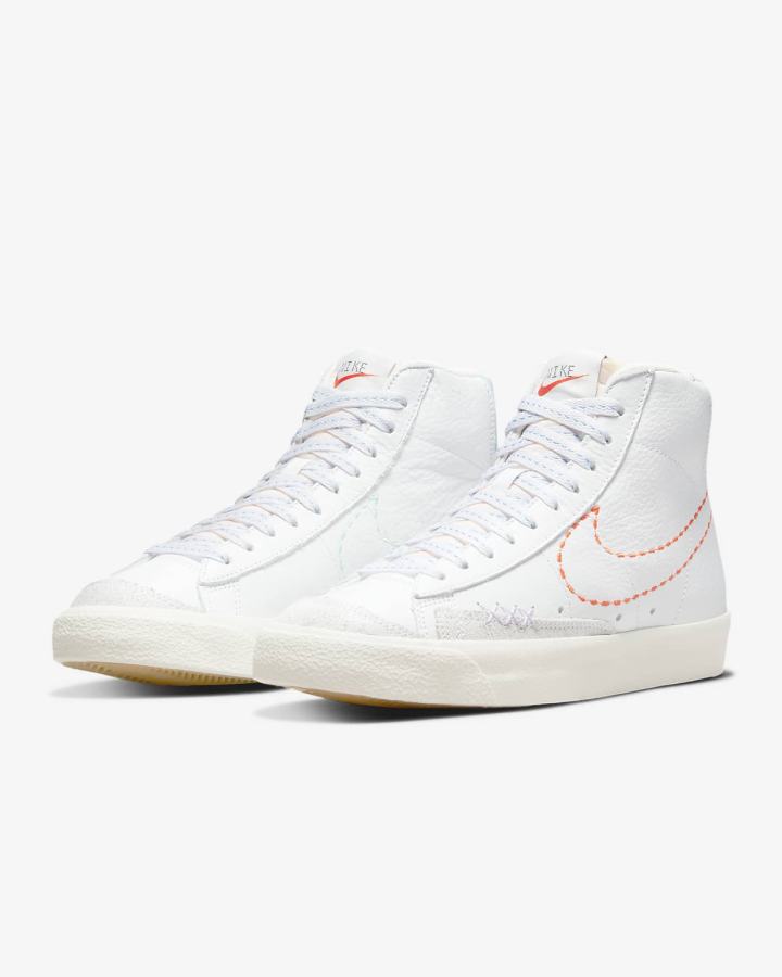 Nike Blazer Mid '77 Ženske Tenisiće Bijele Ljubičaste Zelene Narančaste | HR-62845TOJQ