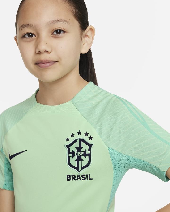 Nike Brasil Strike Kids Dri-FIT Short-Sleeve Soccer Top Za Dječake Majice Plave | HR-54837BYEF