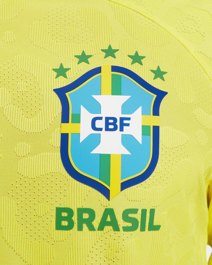 Nike Brazil 2022/23 Match Home Dri-FIT ADV Soccer Muške Dres Žute Zelene Plave | HR-82314SNZW