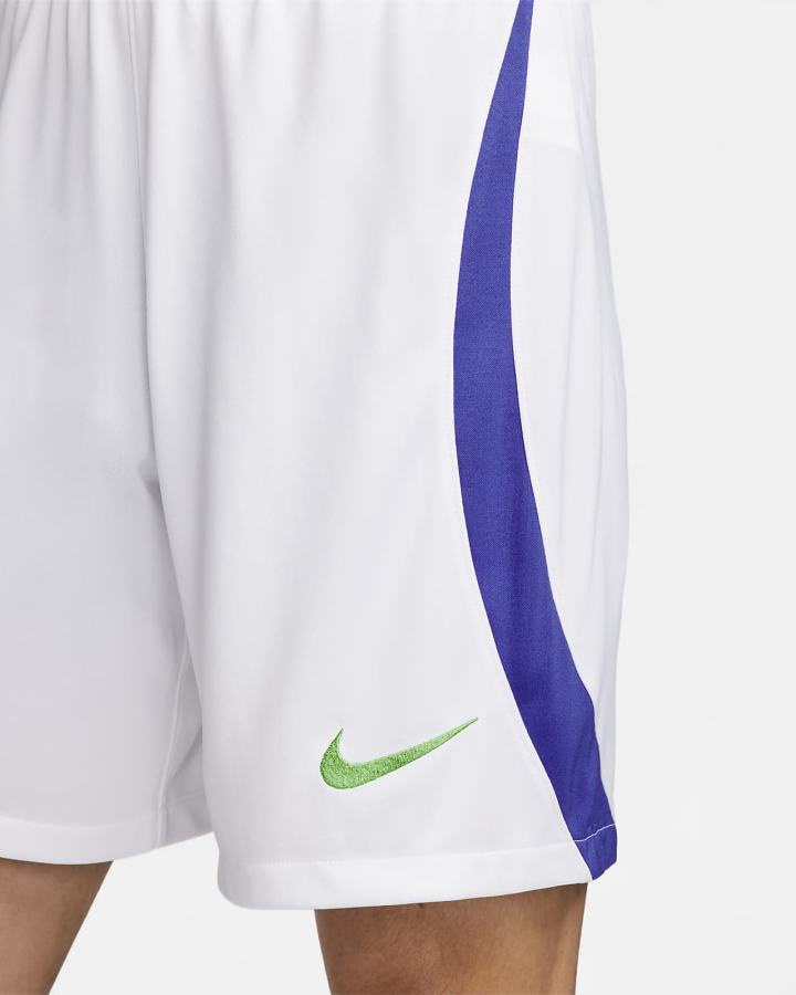 Nike Brazil 2022/23 Stadium Away Dri-FIT Soccer Muške Kratke Hlače Bijele Plave Zelene | HR-82705RMES