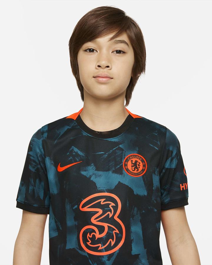 Nike Chelsea FC 2021/22 Stadium Third Kids Dri-FIT Soccer Za Djevojčice Dres Crvene | HR-80394HKGR