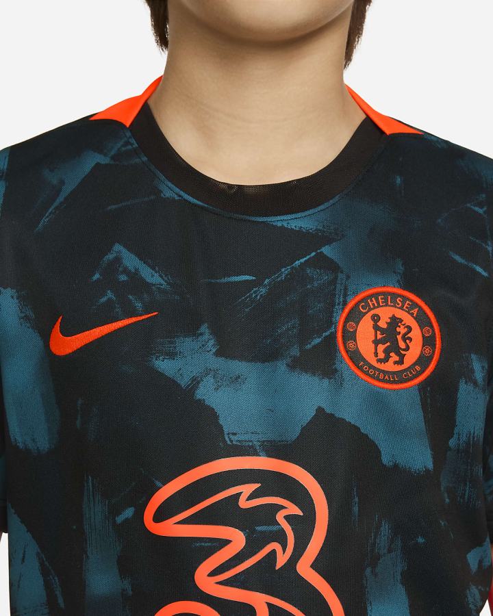 Nike Chelsea FC 2021/22 Stadium Third Kids Dri-FIT Soccer Za Djevojčice Dres Crvene | HR-80394HKGR