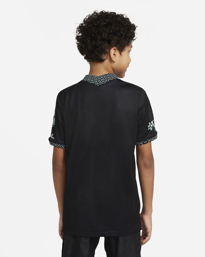 Nike Club América 2021/22 Stadium Third Kids Dri-FIT Soccer Za Djevojčice Dres Crne | HR-72419RWFJ