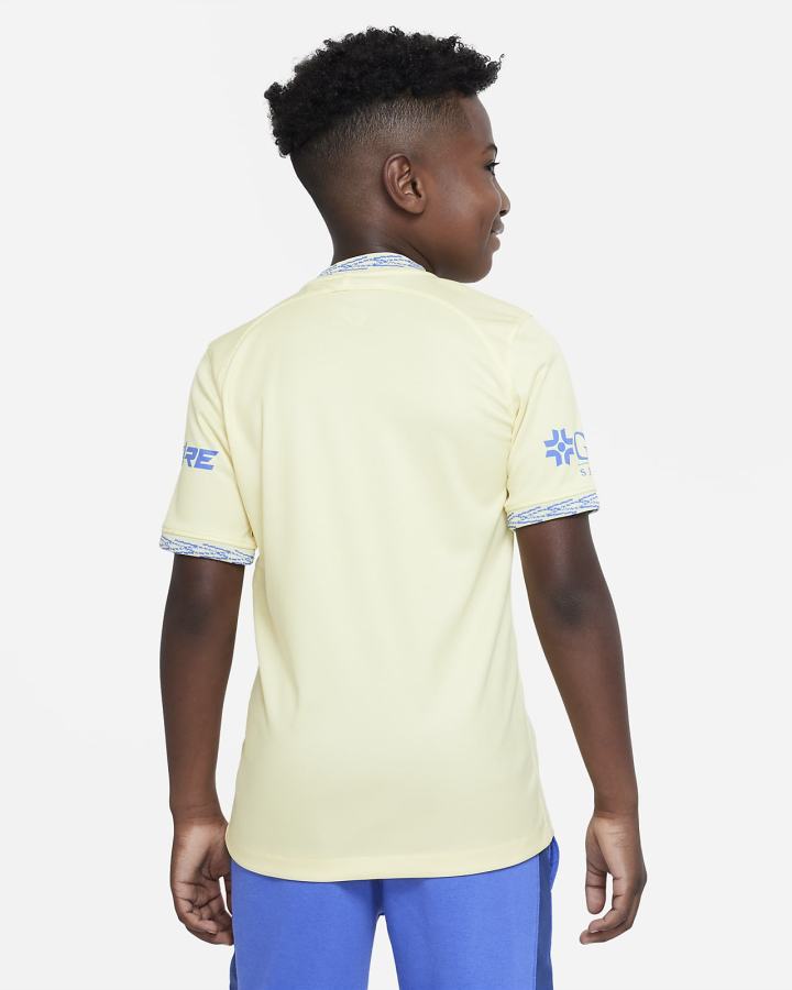 Nike Club América 2022/23 Stadium Home Kids Dri-FIT Soccer Za Djevojčice Dres Limun Plave | HR-48021QZKP