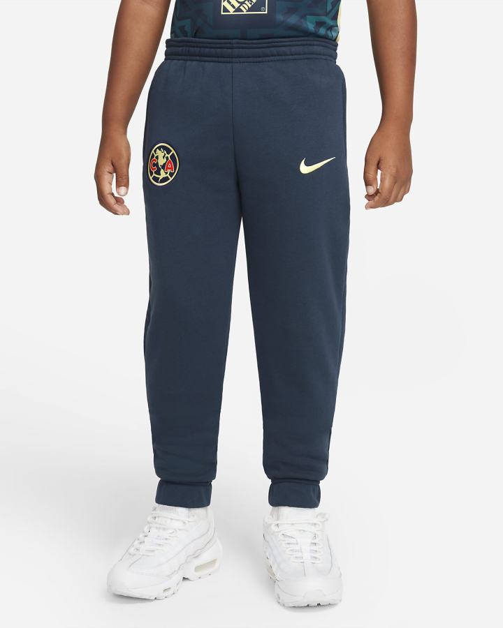 Nike Club América Kids Fleece Soccer Za Djevojčice Hlače Tamnoplave Limun | HR-94251IPJB