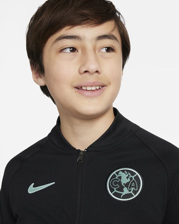 Nike Club América Kids Full-Zip Soccer Za Dječake Jakne Crne | HR-04578LUNC