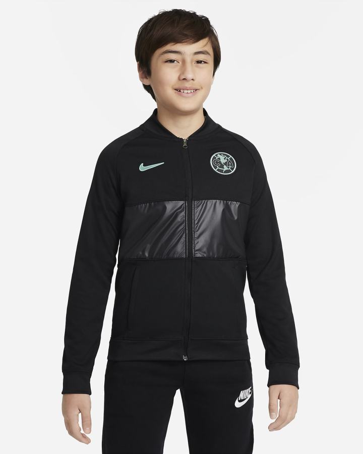 Nike Club América Kids Full-Zip Soccer Za Dječake Jakne Crne | HR-04578LUNC