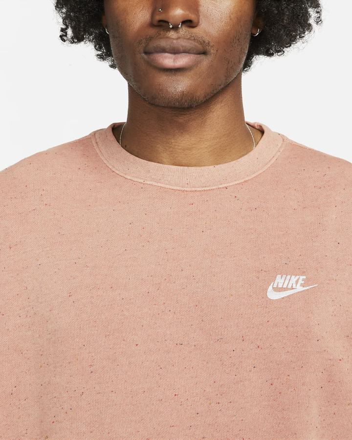 Nike Club Fleece+ Crew Ženske Dukserice Crvene | HR-18625JTBG