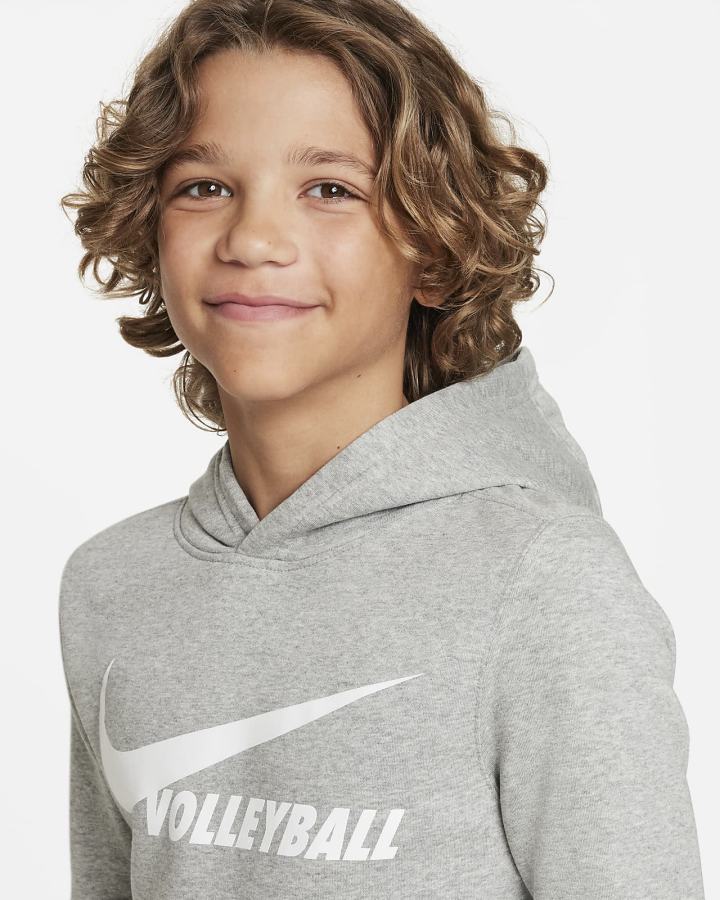 Nike Club Fleece Kids Za Djevojčice Majica S Kapuljačom Crne | HR-74261KQMU