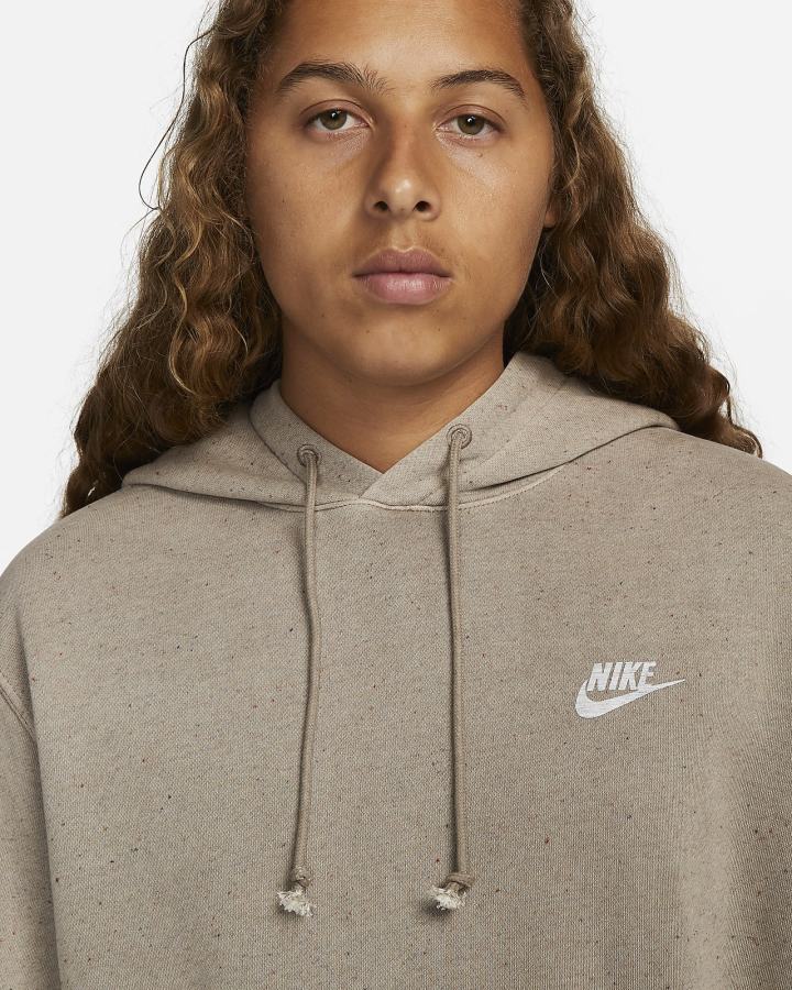 Nike Club Fleece+ Muške Majica S Kapuljačom Maslinasto Zelene Sive | HR-71692TJOM