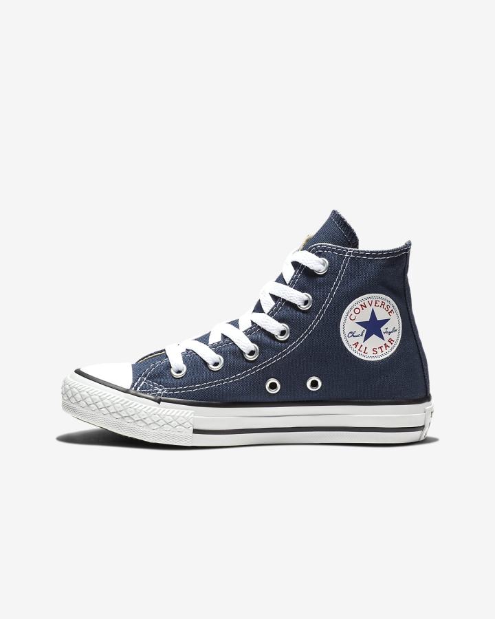 Nike Converse Chuck Taylor All Star High Top Za Djevojčice Visoke Tenisice Tamnoplave | HR-16895JRDS