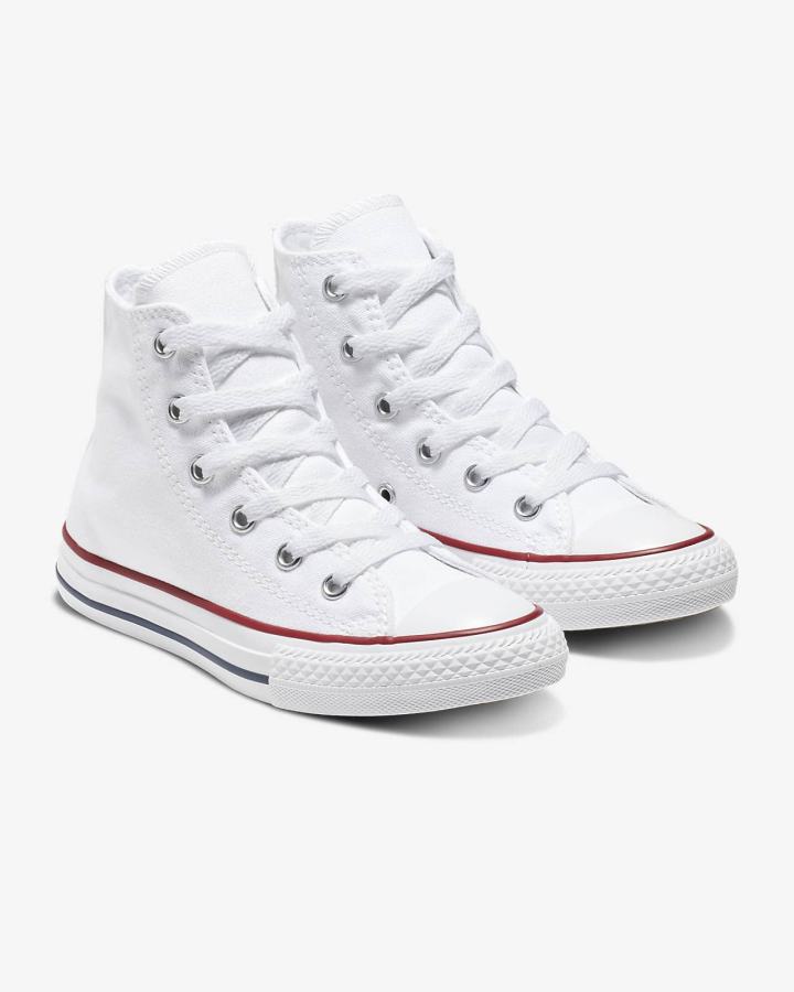 Nike Converse Chuck Taylor All Star High Top Za Dječake Visoke Tenisice Bijele | HR-97403OZJK