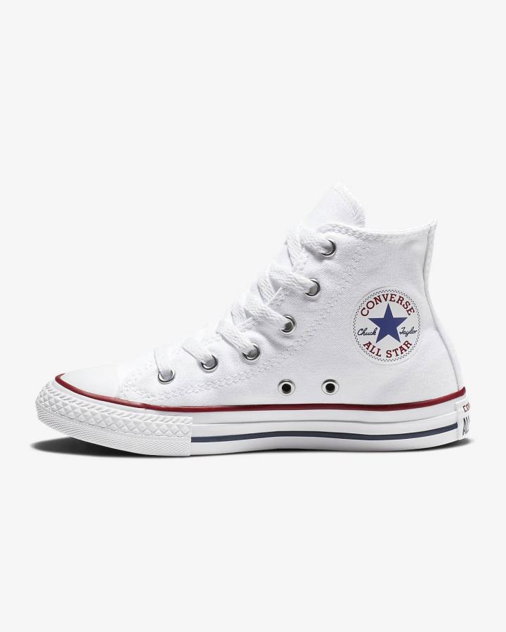 Nike Converse Chuck Taylor All Star High Top Za Dječake Visoke Tenisice Bijele | HR-97403OZJK