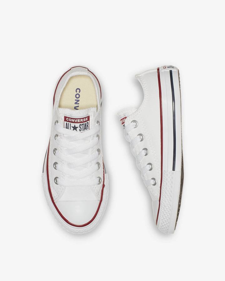 Nike Converse Chuck Taylor All Star Low Top Za Dječake Niske Tenisice Bijele | HR-97530NEAV