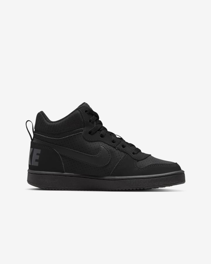 Nike Court Borough Mid Kids Za Djevojčice Tenisiće Crne | HR-74961MWAL