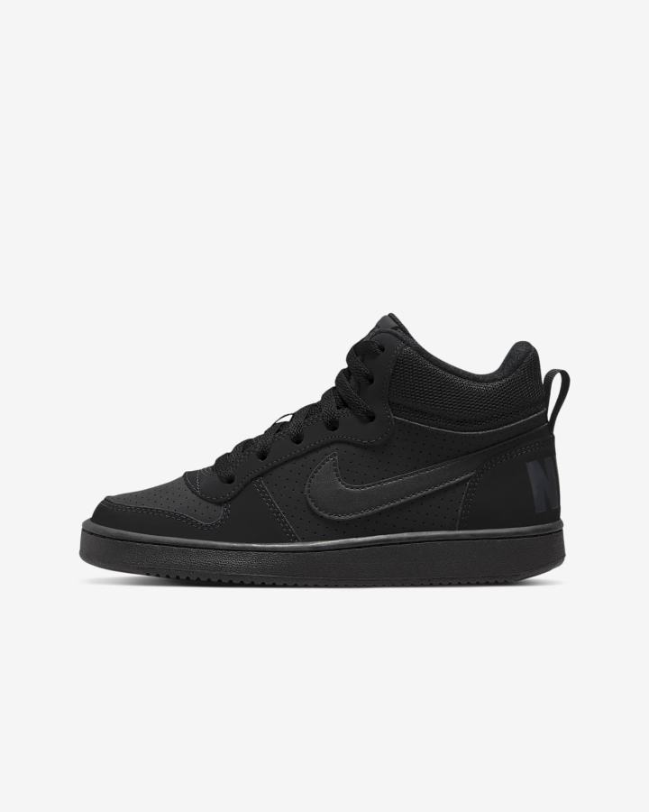 Nike Court Borough Mid Kids Za Djevojčice Tenisiće Crne | HR-74961MWAL