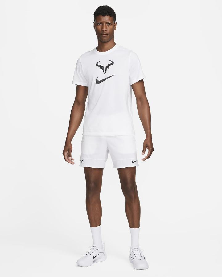 Nike Court Dri-FIT Rafa Tennis Muške Majice Bijele | HR-54921IAKQ