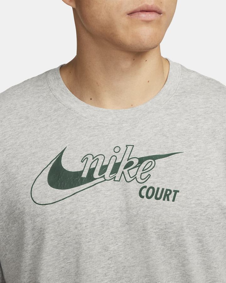 Nike Court Dri-FIT Swoosh Tennis Muške Majice Tamno Sive Zelene | HR-76310CIJT